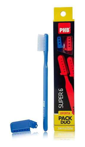 Cepillo De Dientes Phb Super 6 Sensible Pack X 2 Unidades