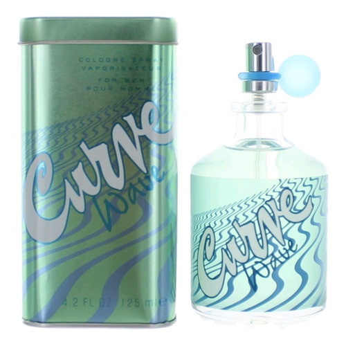 Perfume Curve Wave De Liz Claiborne Hombre 125 Ml Eau De Cologne Nuevo Original