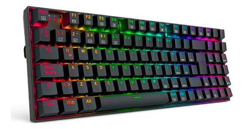 Teclado Redragon Ziggs K669-rgb Español Negro Alambrico