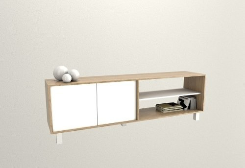 Imagen 3 de 9 de Rack Mesa Modular Tv Lcd Led Nordico Minimalista Hasta 75´´