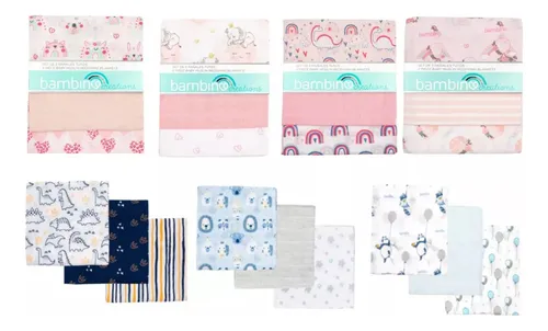 comprar Pañal Tuto Mantita Variedades Algodón Bambino 3u 72 X 72 Cm