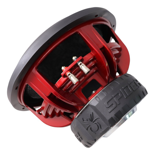 Subwoofer Doble Bobina Spider De 12 Pulgadas 4000w Sr-12max2 Negro/rojo