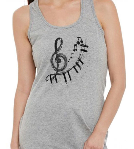 Musculosa Piano Nota Musical Dibujos Canciones