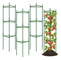 Comprar Jaulas de Tomate para Jardín 4 Piezas, Soporte para Tomate Altura Ancho Ajustable, Enrejados Estacas Para Plantas, Enrejado para Escalada de Planta DIY Desmontable, Jaula Estaca de Apoyo para flores