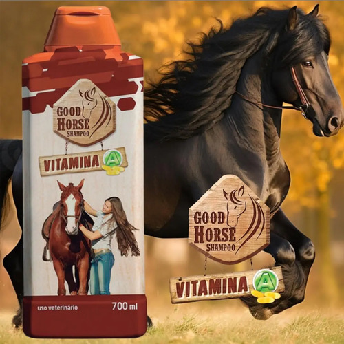 Shampoo Para Cavalos Vitamina A Good Horse 700ml