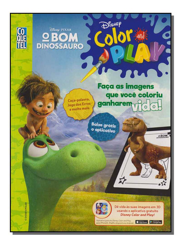 Libro Color And Play Bom Dinossauro O De Disney Ediouro Pub