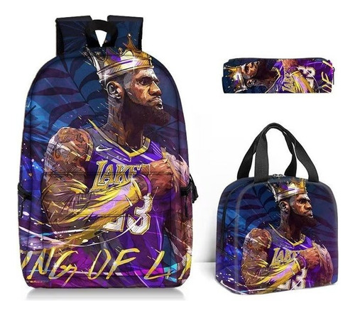 Mochilas Populares Bolsas De Almuerzo De Baloncesto 3pcs Set