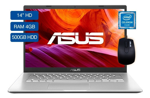 Computador Portatil Asus Celeron 4gb 500gb  14puLG 