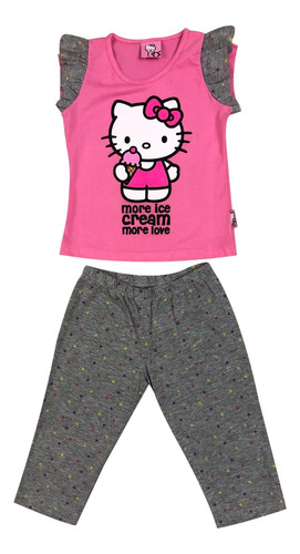 Pijama Niña Algodón Estampado Hello Kitty S112274-12