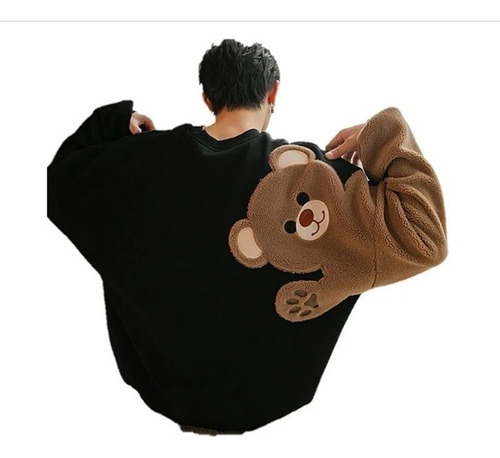 Sudadera De Oso Patrón Lindo Estilo Coreano De Moda Casual