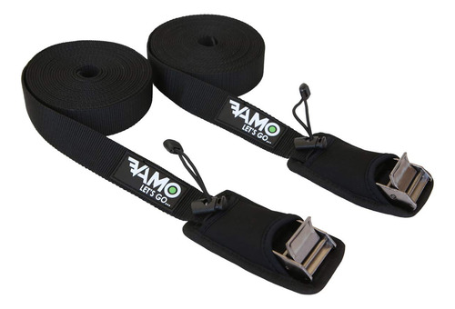 Vamo Sup Kayak Surf Rack Correas De Amarre - Par Negro (15 .