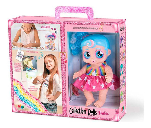 Muñeca Pinkie Doll Collection Valija Milk Art. 680