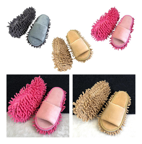 3 Pares De Pantuflas De Trapeador, Calcetines De Trapeador