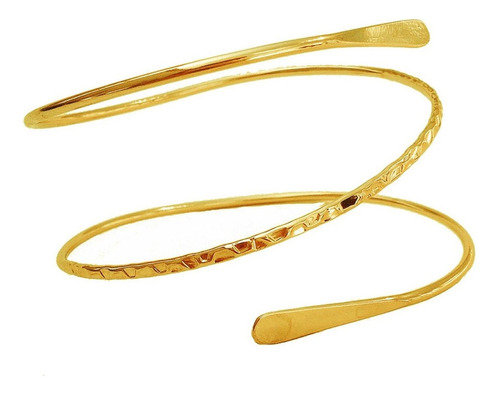 Brazalete De Metal Dorado, Estilo Minimalista, Abi