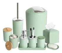 Comprar Accesorios De Baño Verdes, Juego De Accesorios De