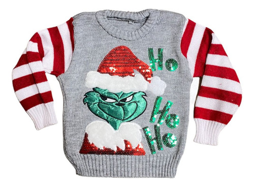 Sueter Navideño Grinch Para Niños Ugly Sweater 