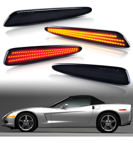 Gempro Kits Luz Led Marcador Lateral Para Chevy Corvette C6