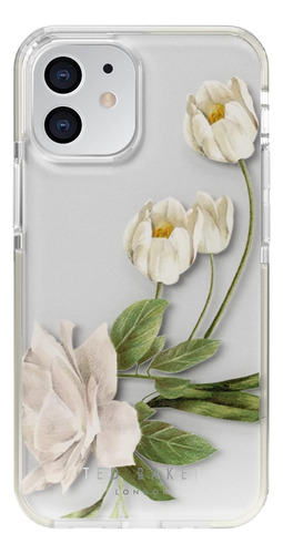 Funda Para iPhone 12 Mini - Transparente Con Flor De Suaco