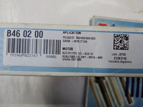 Tornillos De Tapa De Cilindros Peugeot 306/405/504/505 Iny.
