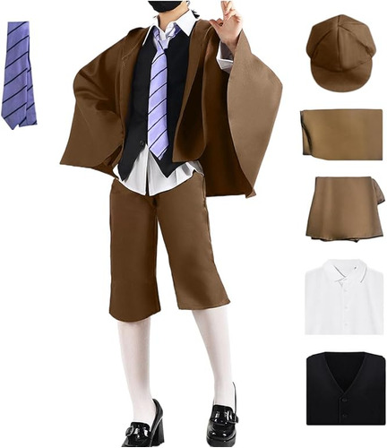 Ranpo Edogawa Disfraz Completo Cosplay Anime Bungo Perros Ca