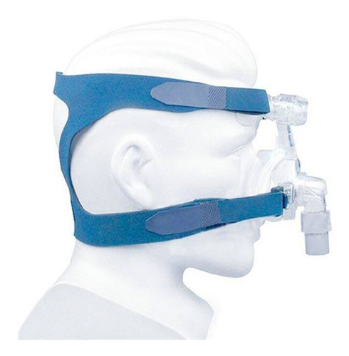 Imagem 2 de 7 de Faixa Fixadora Máscara Nasal Universal Azul