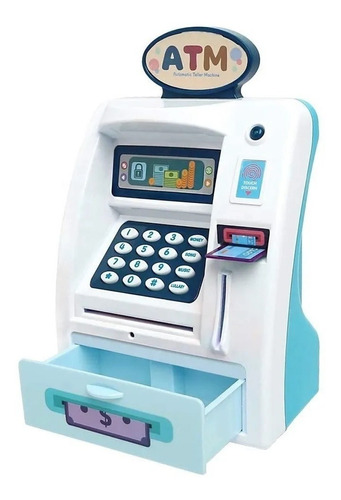 Mini Cajero Automatico Banco Juguete Alcancia Ahorro Dinero