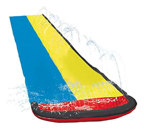 Wham-o Slip N Slide Wave Rider Doble Con 2 Diapositivas Boog