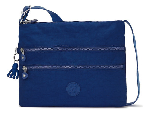 Bolsa Crossbody Kipling Original Nueva Alvar Color Deep Sly Blue Diseño De La Tela Liso