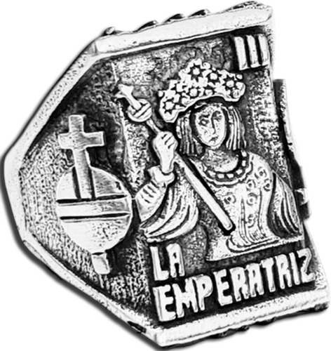 Anillo Carta Tarot La Emperatriz Plata 2 X 1,5 Cm Art 1276