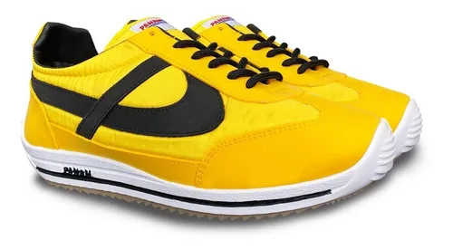 Tenis Panam Urbano Amarillo Negro 0875 089 491