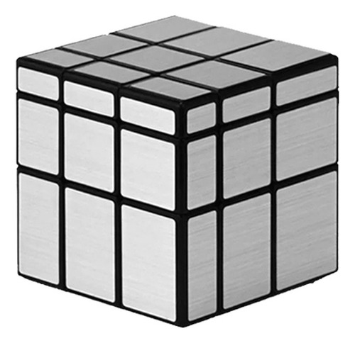 Cubo Profesional 3x3 Mirror Qiyi Espejo Plateado Deformable