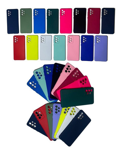 Funda de silicona aterciopelada para Samsung Galaxy A73 6.7, color rojo