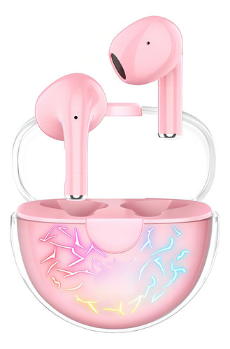 Audifonos Tws In-ear Inalámbricos Onikuma T35 Rosados Color Rosa