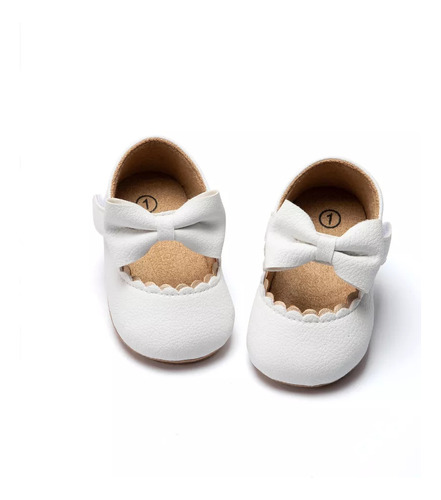 Zapatos Blancos Para Bebé Niña Bautizo Cumpleaños 