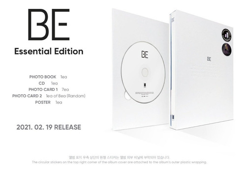 Imagen 1 de 10 de Bts - Be Album (essential Edition) Original Kpop