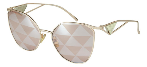 Prada Spr 50zs Svf-05t Irregular Pink Gold Tampo Triangles Prada Prada Prada Prada Prada