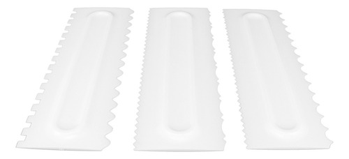 D Juego De 3 Espátulas De Plástico For Modelar Tartas Con