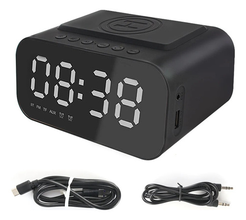 Relojes De Escritorio Con Radio Fm, Cargador Rápido Usb, Dec