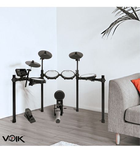 Bateria Eletrônica Voik Boost-700 Com Midi Profissional Cor Preto