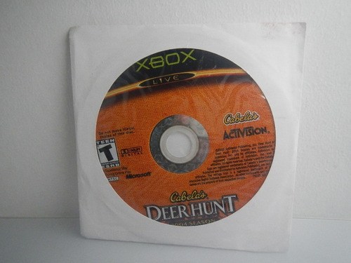 Cabelas Deer Hunt 2004 Xbox Gamers Code*