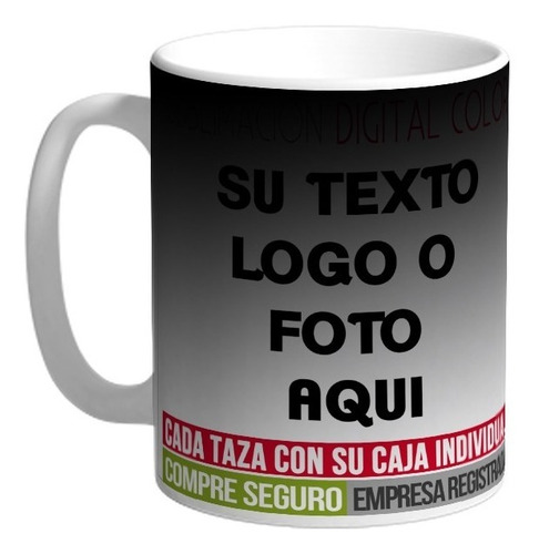 Imagen 2 de 2 de Tazas Mágicas Personalizadas Sublimación Uruguay