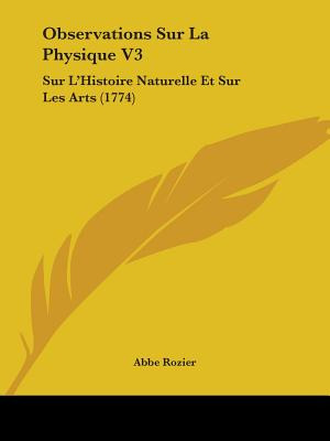 Libro Observations Sur La Physique V3: Sur L'histoire Nat...