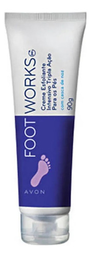  Avon Foot Works Creme Esfoliante Ints Tripla Ação P/ Pés 90g