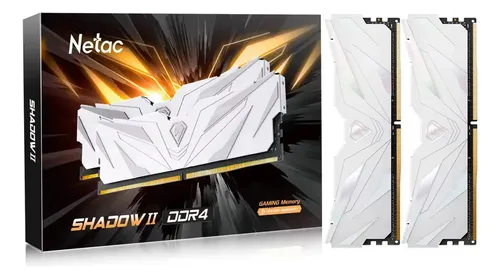 Memória RAM Gamer Netac Shadow II 16GB DDR4 para Computadores