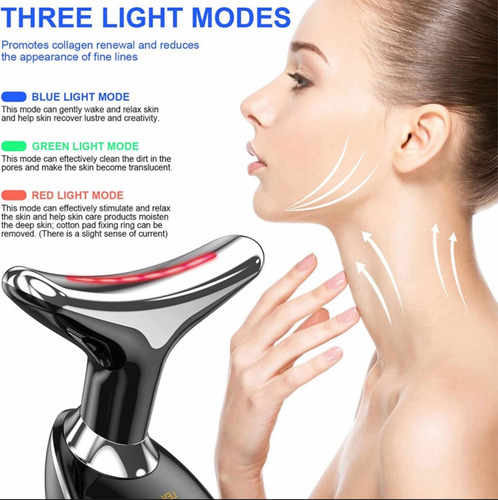 Masajeador Cuello Rf+ Microdermoabrasion Succionador Facial