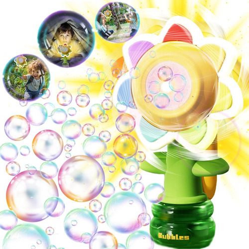 Forma De Flor Máquina De Burbujas Con Pistola De 10 Hoyos