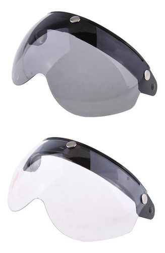 2x Visera De Casco À Moto Cara Abierta 3/4, Protección De,