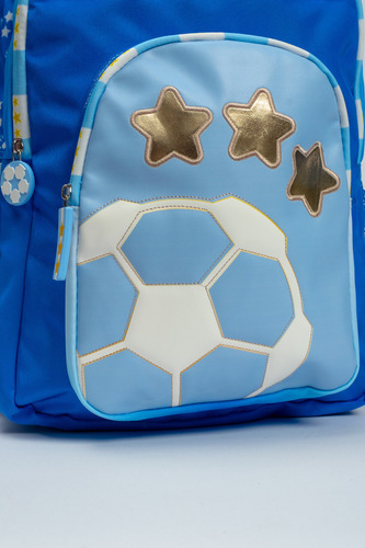 Mochila Fw Fun World Fanatic Escolar 17'' 43x14x31 Cm Color Celeste