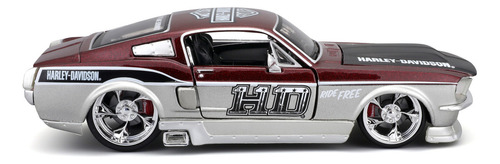 Ford Mustang Gt 1967 - Harley-davidson Hd Custom 1/24 Maisto Plata