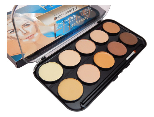 Mega Paleta De 10 Corrector Contorno Fit Me!  By Kiss Beauty